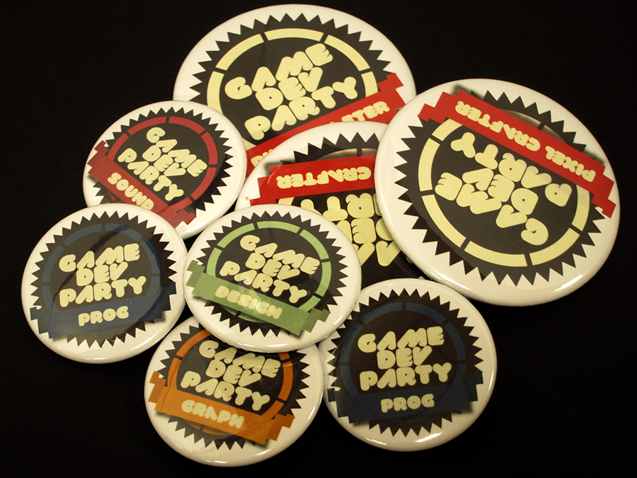 Badges Game Dev Party