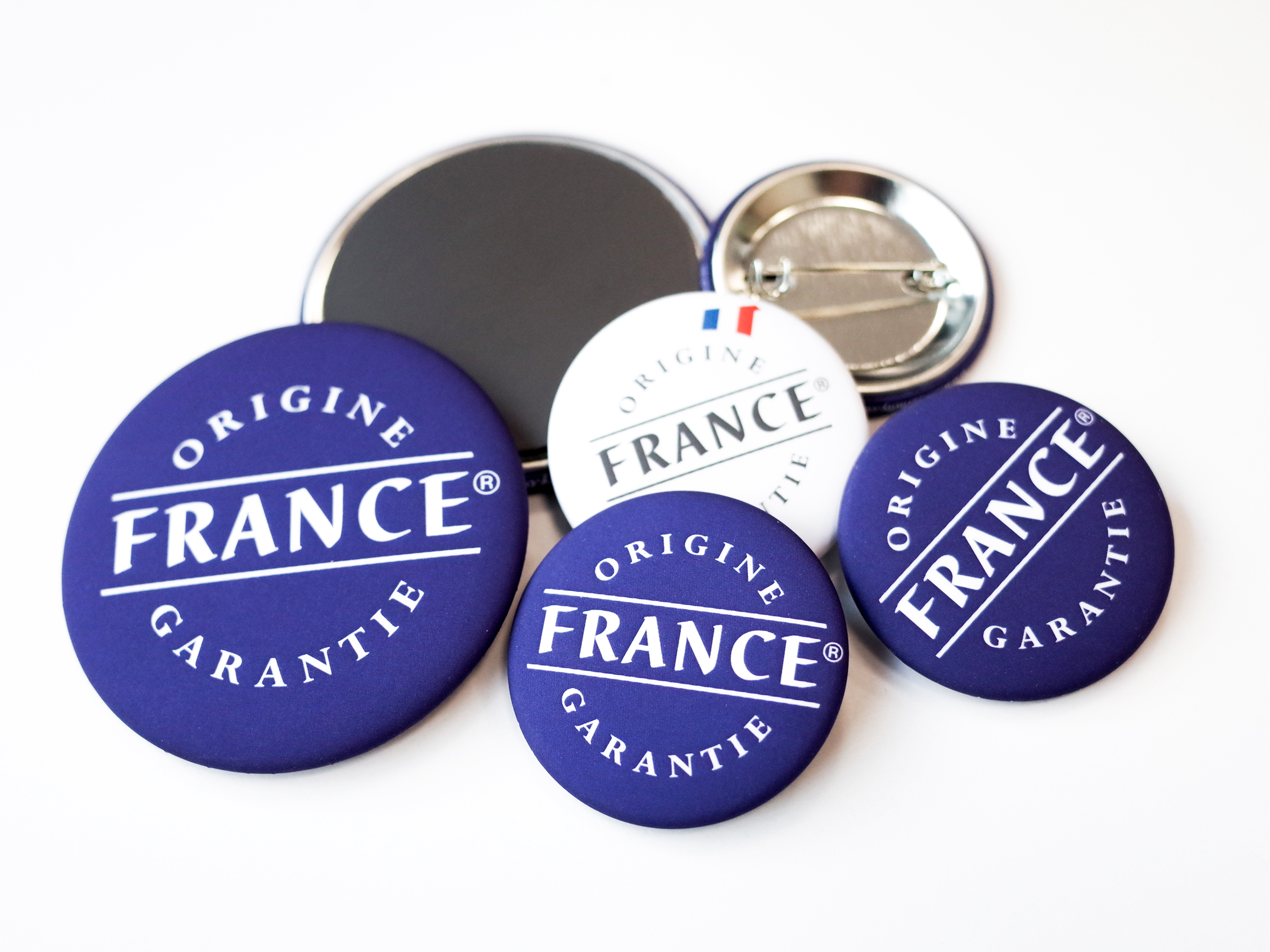 Badges et magnets Origine France Garantie
