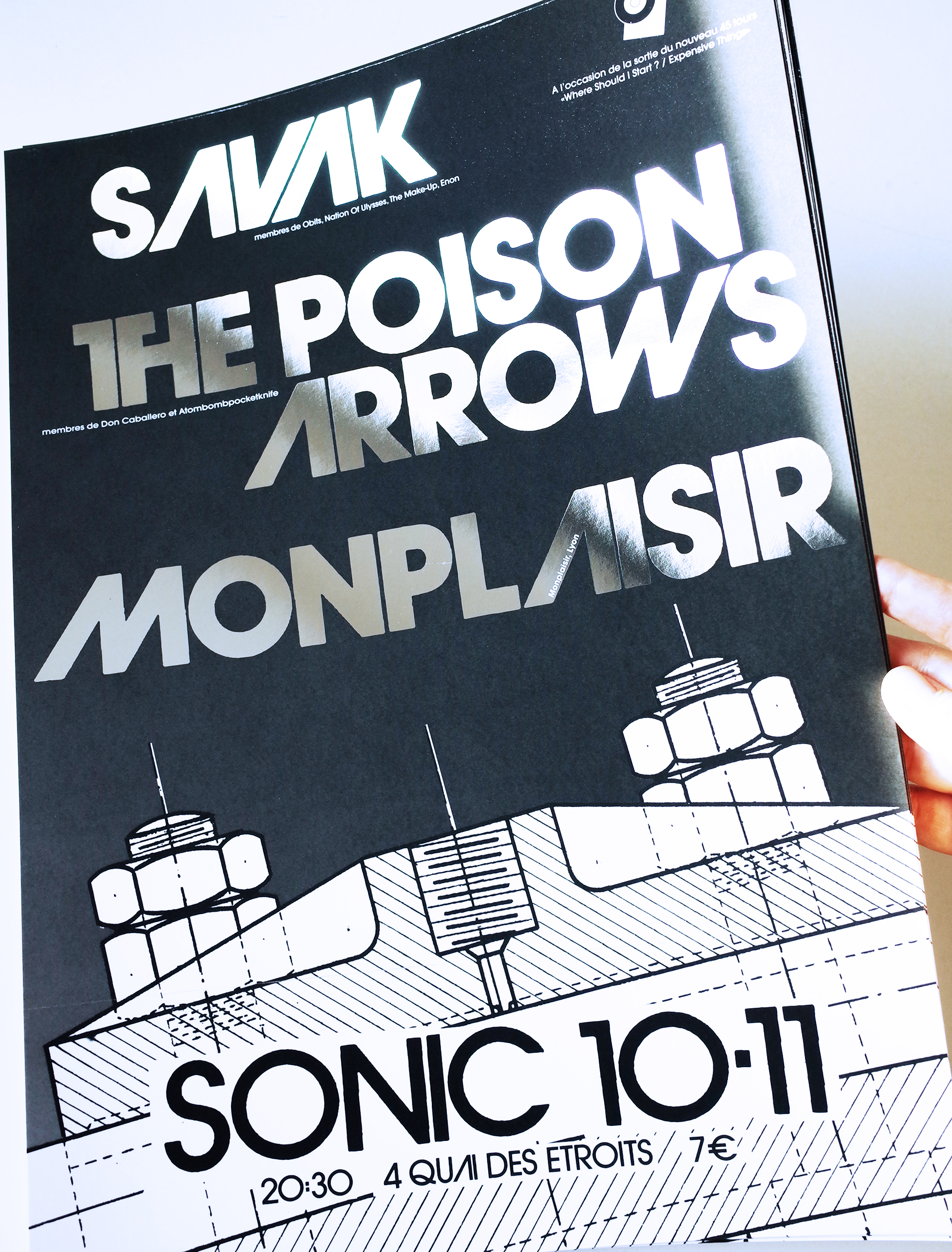 SAVAK - affiche Sonic Lyon Novembre 2018